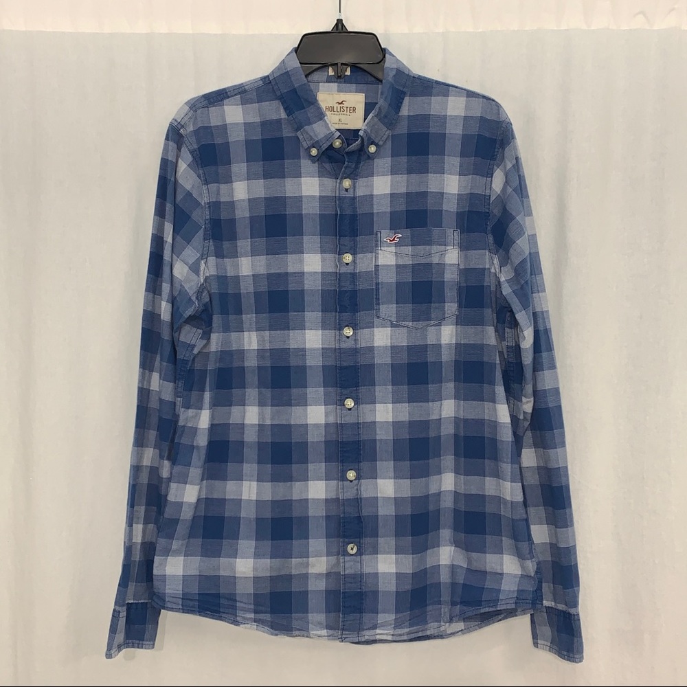 Hollister California Stretch Button Down‎ Shirt XL